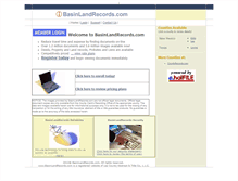 Tablet Screenshot of basinlandrecords.com